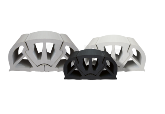 Allpa PVC stootlijst "BUMPER"  B=125mm  wit (min. order 12m)