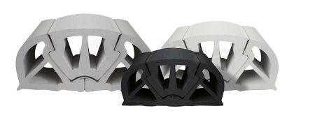 Allpa PVC stootlijst "BUMPER"  B=125mm  wit (min. order 12m)