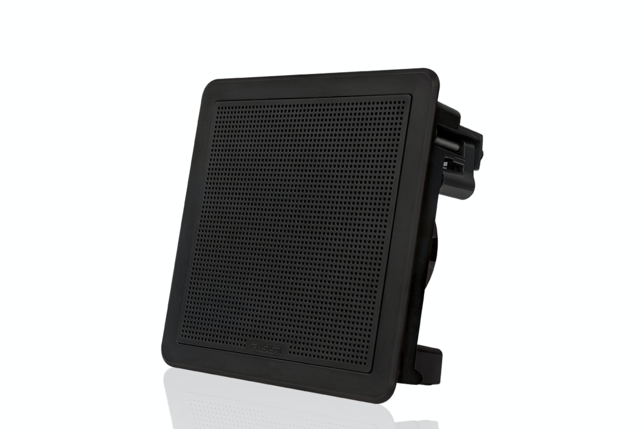Fusion FM-F77SB Flush Mount Speaker - 7.7" -  Square Black