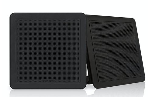 Fusion FM-F77SB Flush Mount Speaker - 7.7" -  Square Black