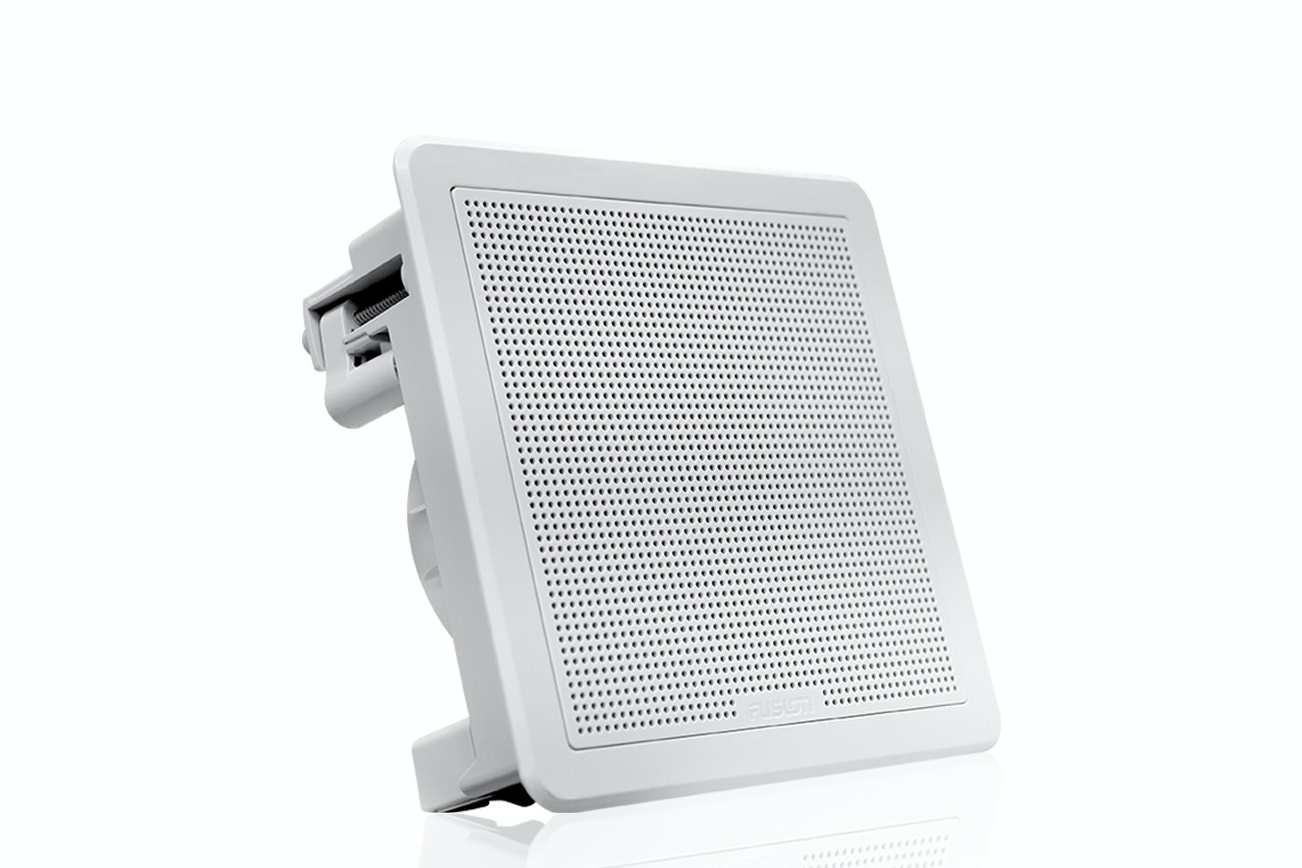 Fusion FM-F65SW Flush Mount Speakers - 6.5" -  Square White