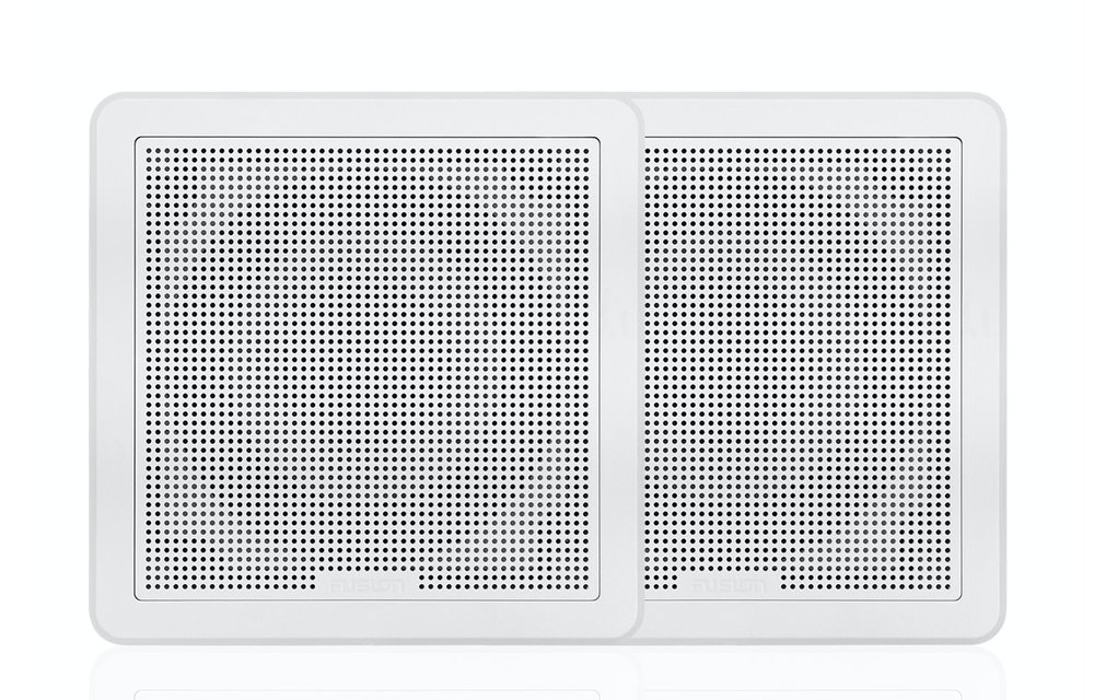Fusion FM-F65SW Flush Mount Speakers - 6.5" - Square White