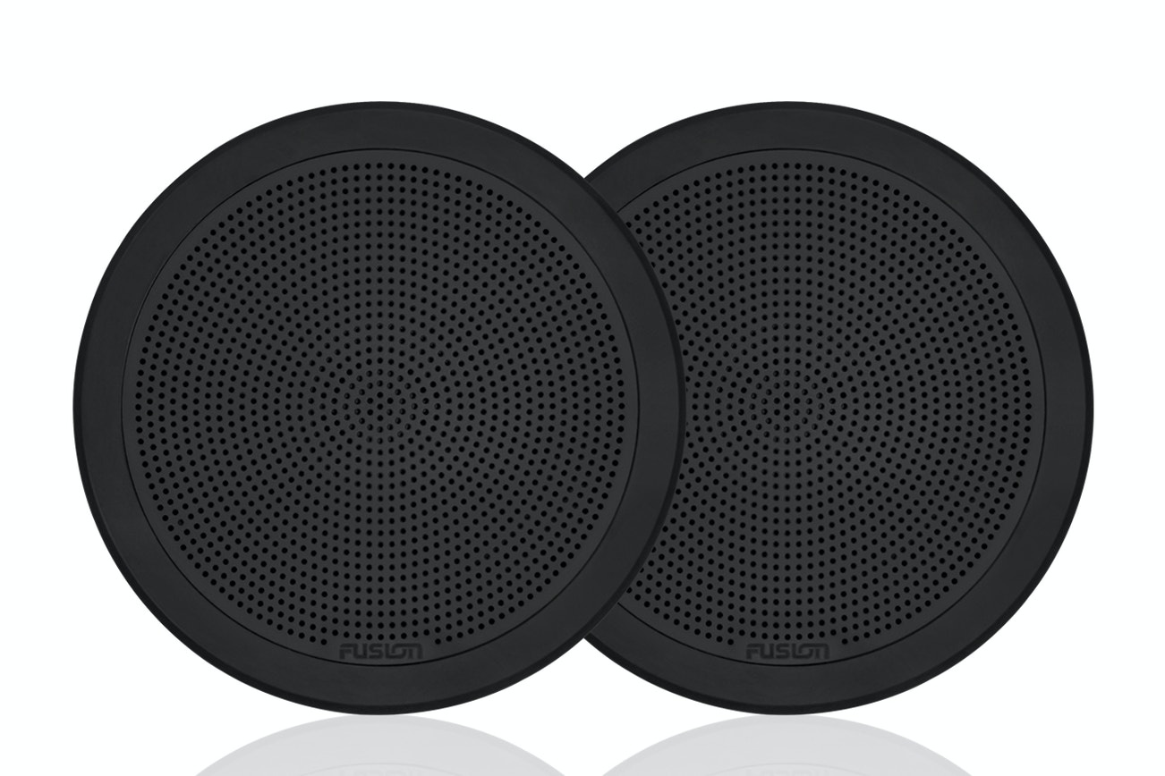 Fusion FM-F65RB Flush Mount Speakers - 6.5" -  Round Black