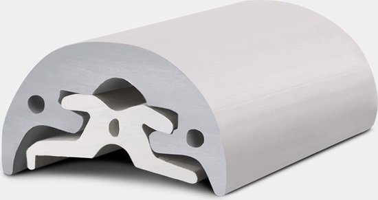 Stootlijst Radial 65 grijs   H=65mm Rollengte 16m