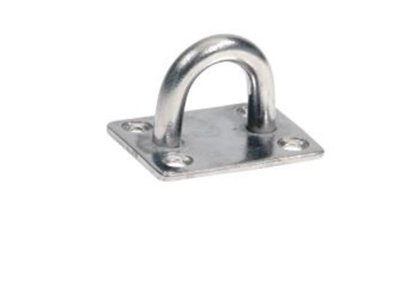 Allpa RVS oogplaat  38 5x48mm  Ø8mm