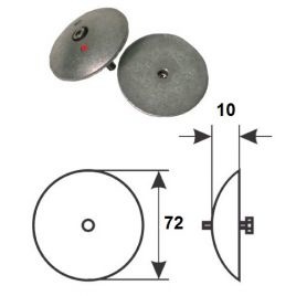 Aluminium Roerblad anodes 2 stuks