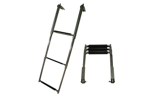 Allpa RVS Telescopische zwemtrap  3-treden max. buis Ø32mm