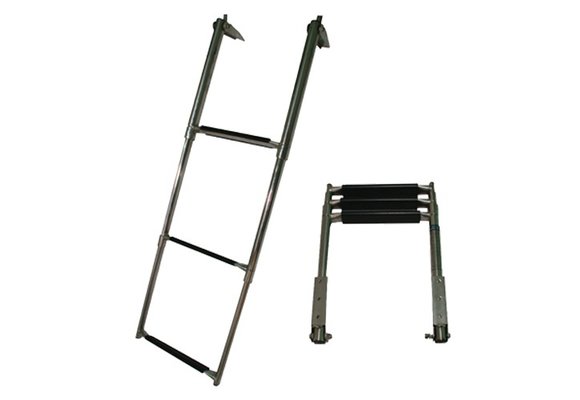 Allpa RVS Telescopische zwemtrap  3-treden max. buis Ø32mm