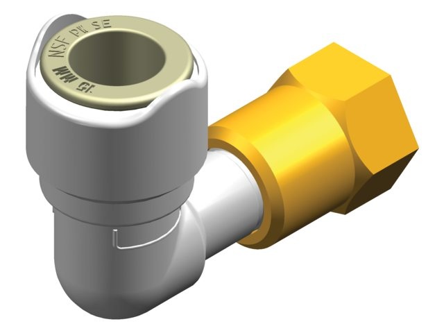 Whale Bocht adapter 90 1/2" BSP - female 15mm (2ST)  (WX1531)