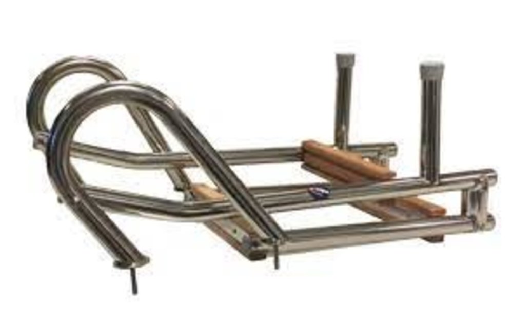Allpa RVS Zwemtrap voor dekmontage  3-treden