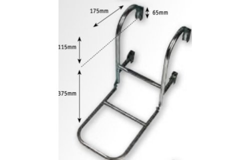 Allpa RVS Zwemtrap  3-treden