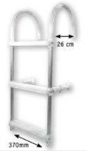Allpa Aluminium Zwemtrap met ophanghaken  4-treden