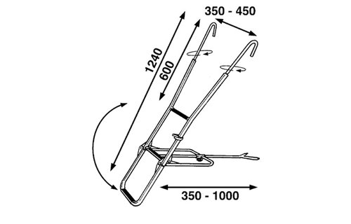 RVS Boegladder - 3 Treden