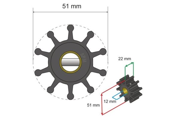 Premium Impeller kit nr. 06-01-011
