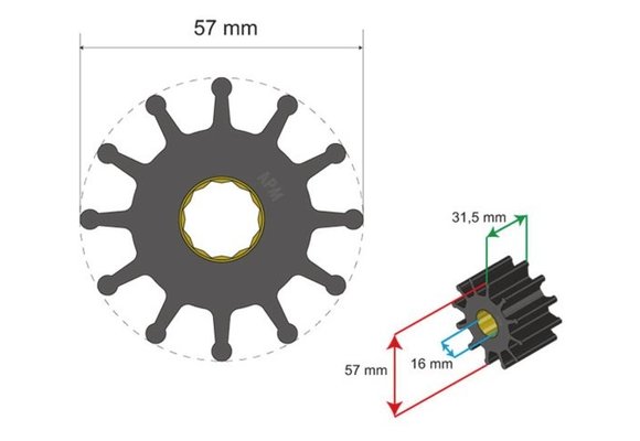 Premium Impeller kit nr. 06-01-012