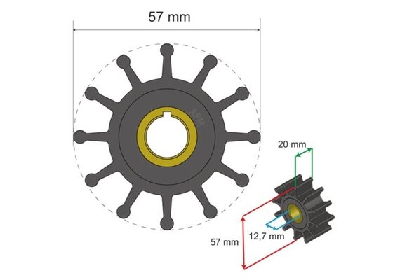 Premium Impeller kit nr. 06-01-013