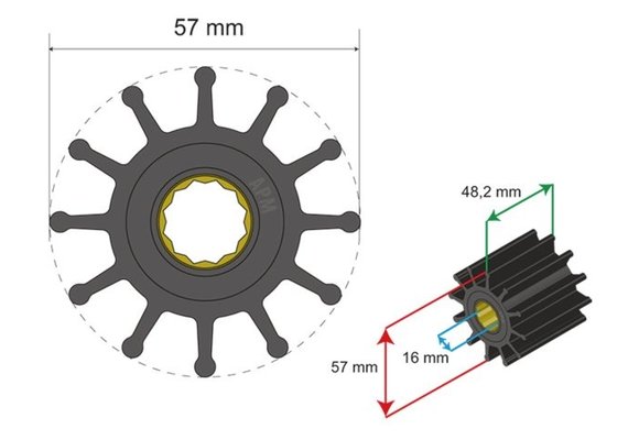 Premium Impeller kit nr. 06-01-014