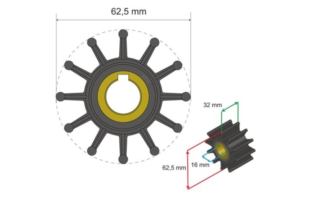 Premium Impeller kit nr. 06-01-016