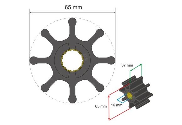 Premium Impeller kit nr. 06-01-017