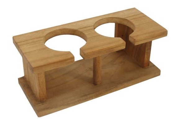 Wijnglazenrek duo 21.5x9x9.5cm