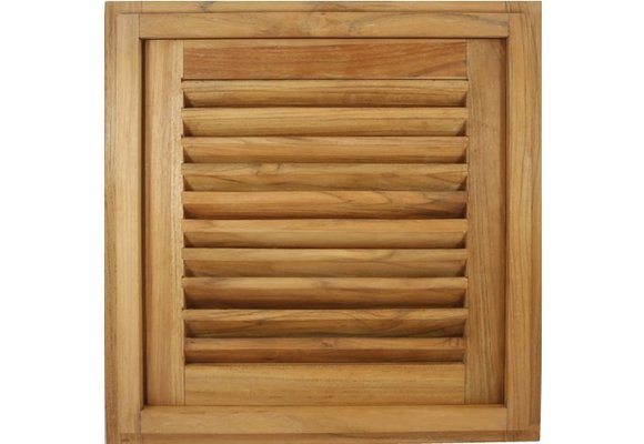 Louvre deur met frame vierkant 38.1x3.5x38.1cm