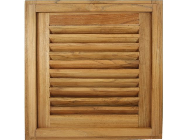 Louvre deur met frame vierkant 38.1x3.5x38.1cm