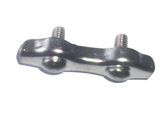 Talamex RVS staaldraadklem plat (prijs per 25)