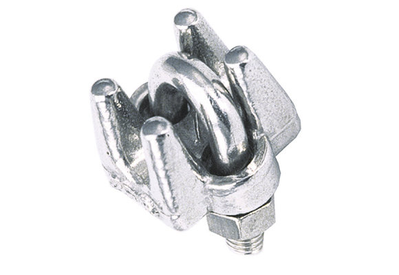 Talamex RVS staaldraadklem plat (prijs per 25)