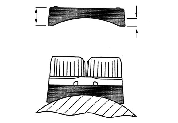 Ronstan Gebogen Basisplaat Medium
