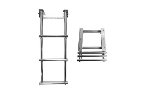 Allpa RVS Telescopische zwemtrap  3-treden