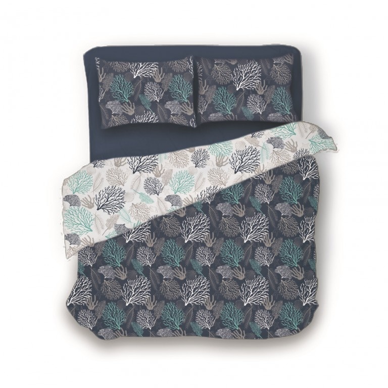 Ibiza dekbedovertrek & kussensloop | Dubbelzijdig | Double