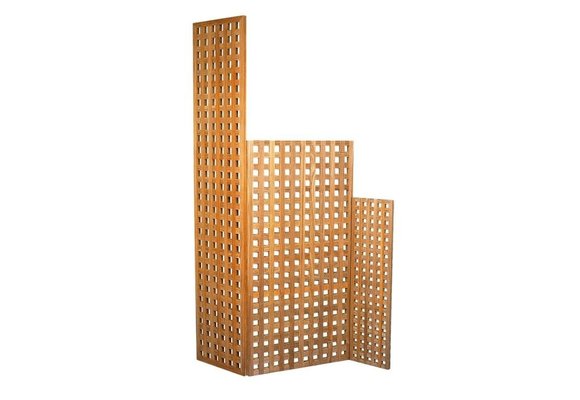 Dubbelzijdig teak blokrooster | 100 x 60 cm