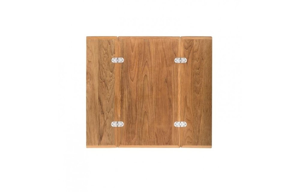 Klapbaar tafelblad Massief teak | 64 x 70/35 cm