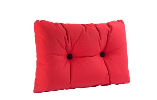 Bootkussen - Kussen met knopen | Rood met blauw