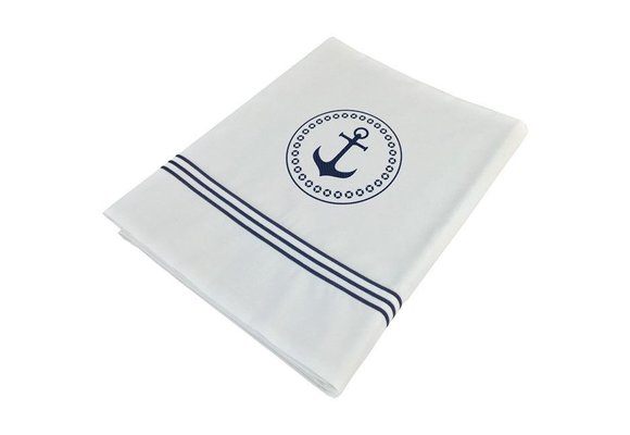 Marine Business Santorini bedlaken White Anchor - Single