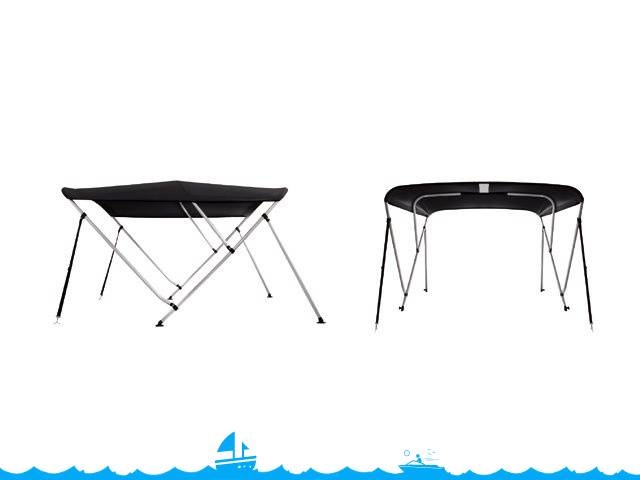 Talamex - Biminitop DeLuxe | 3 boog | Zwart