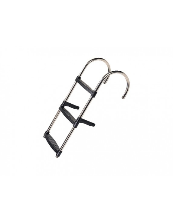 RVS zwemtrap - 3-treden - hoogte 83 cm