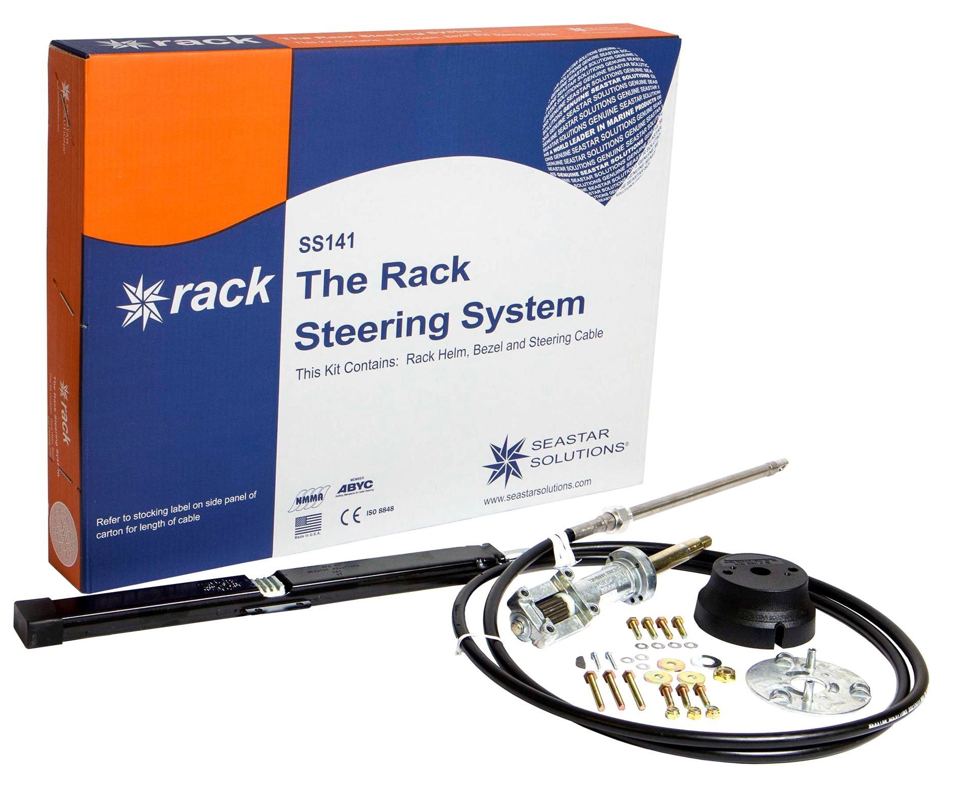 Seastar 'Back Mount Rack' Stuursysteem met kabel  tot 235 pk