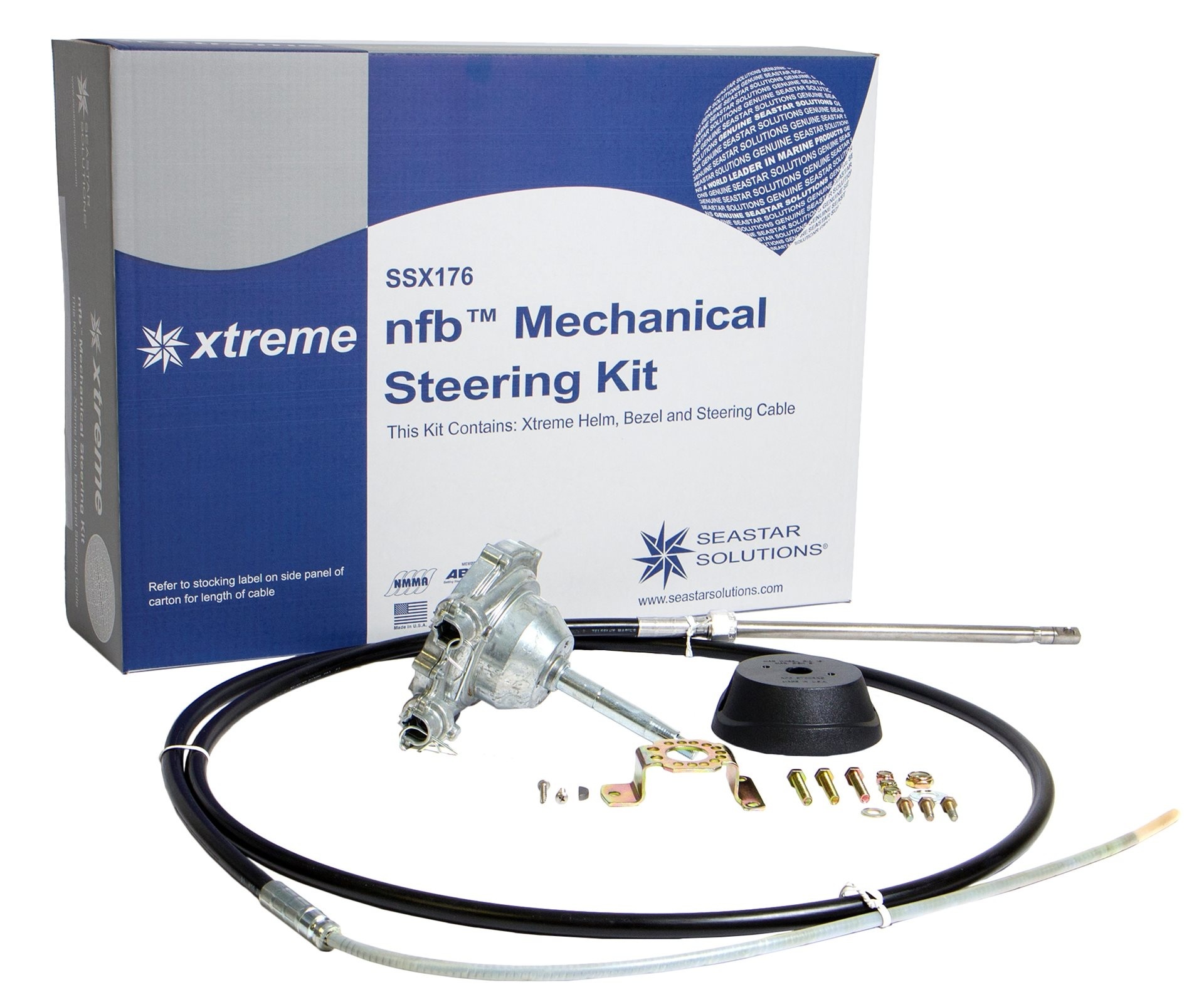 Seastar XTREME Stuursysteem (no-feedback) met kabel tot 235 pk