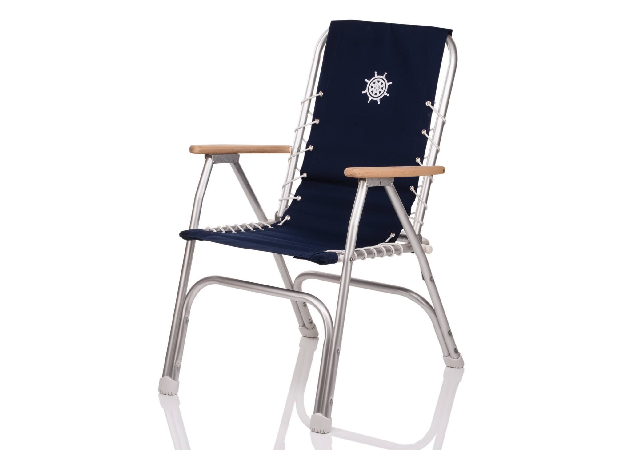 2 stuks nautische dekstoel | Blauw