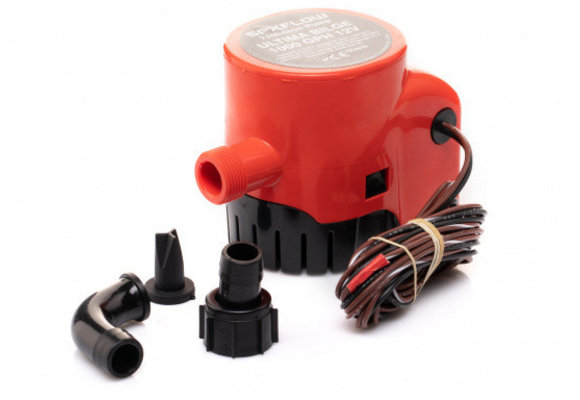 Johnson Ultima bilgepomp met vlotterschakelaar  1000GPH  12V