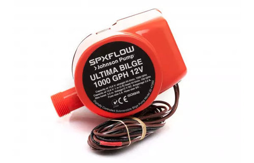 Johnson Ultima bilgepomp met vlotterschakelaar  1000GPH  12V