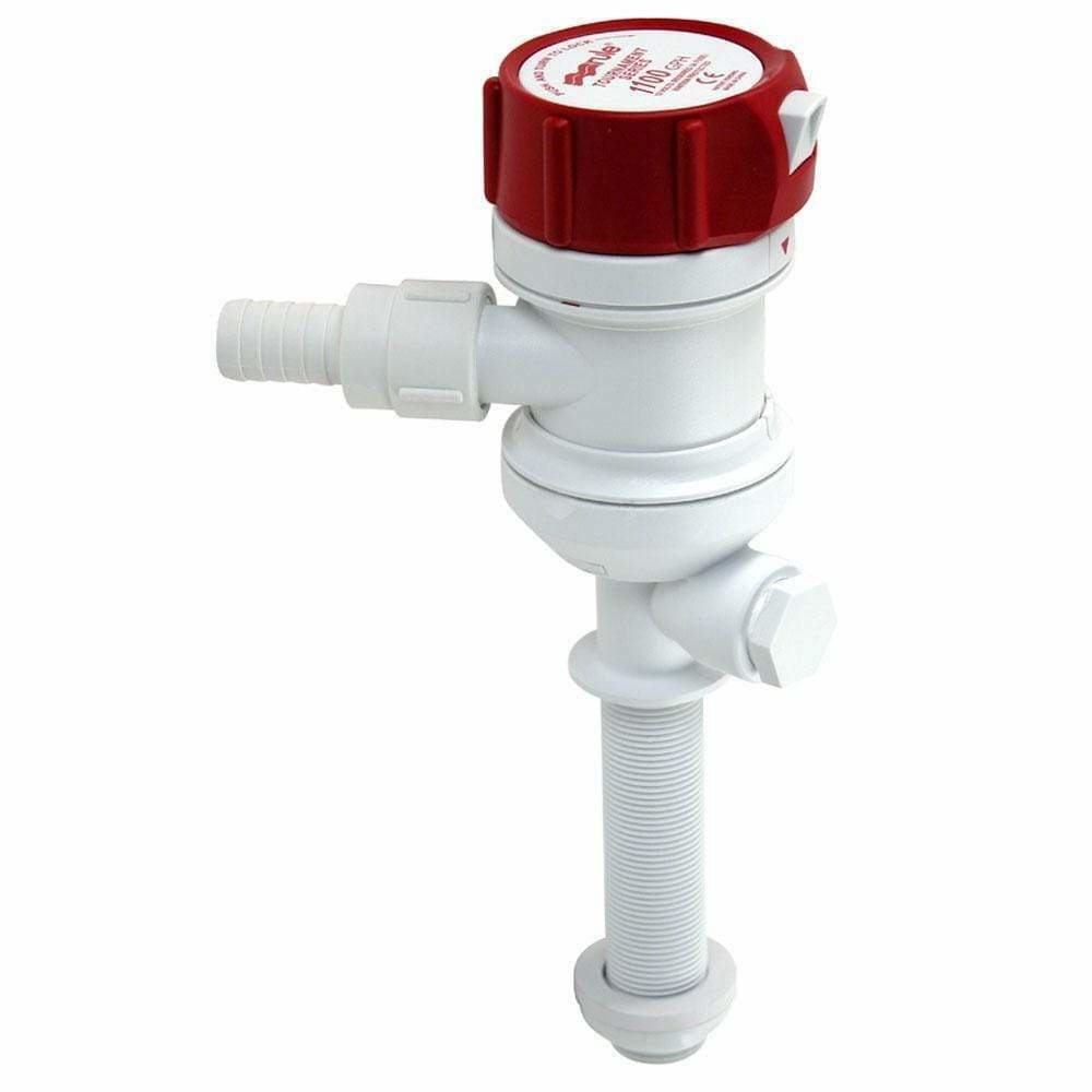403STC Rule Visbunpomp 12V 19 mm 3028 l/u Rechte Doorvoer