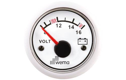 Voltmeter 8 - 16 volt