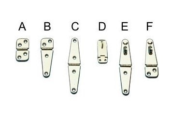 Allpa RVS Scharnier  103x32mm  Ø5mm (B)