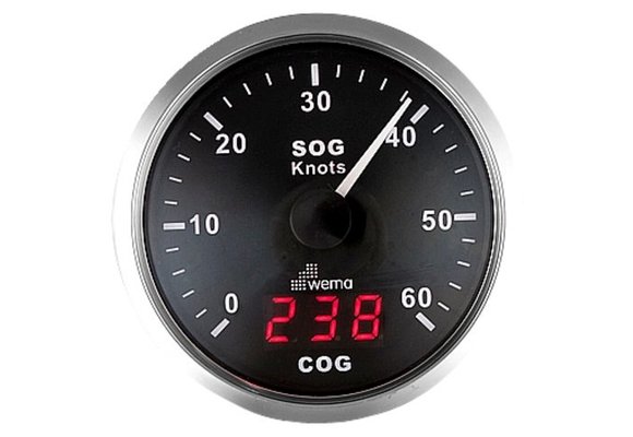 Silver serie GPS speedometer | 60kn/110km