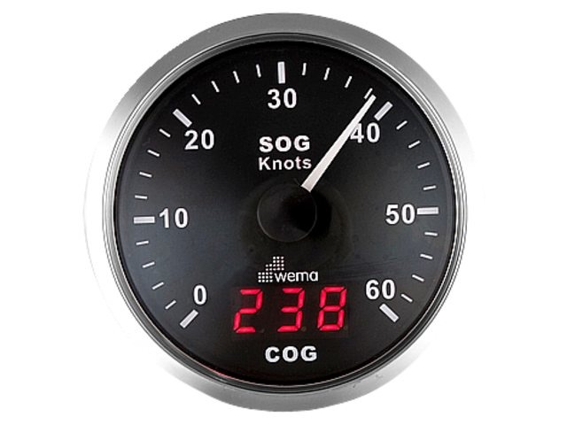 Silver serie GPS speedometer | 60kn/110km