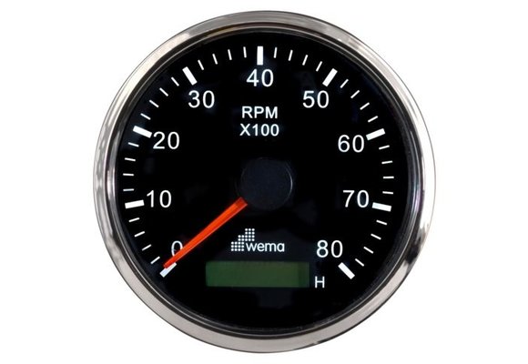 Silverline toerenteller met urenteller | 8000/U