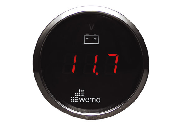 Silver serie voltmeter | LED 12V
