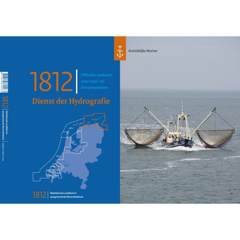 Hydrografische kaart 1812 - Waddenzee Oost